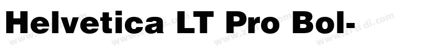 Helvetica LT Pro Bol字体转换